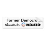 Former Democrat thanks to Obama bumper stickers