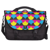 formes cyan et magenta de noir de yelow sacoche ordinateur portable
