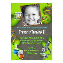 Formula for Fun - Boys Invitations