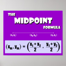 Formule de point médian posters