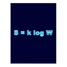 Formule entropie formula entropy carte postale