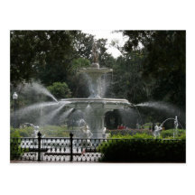 forsyth fountain savannah georgia picture postcards
