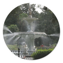 forsyth fountain savannah georgia picture sticker