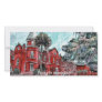Forsyth Mansion Savannah Georgia art painting Custom Photo Card