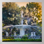 Forsyth Park, in Savannah, Ga posters