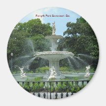 Forsyth Park Savannah Ga. Refrigerator Magnet