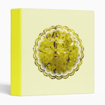 Forsythia Flowers Binder