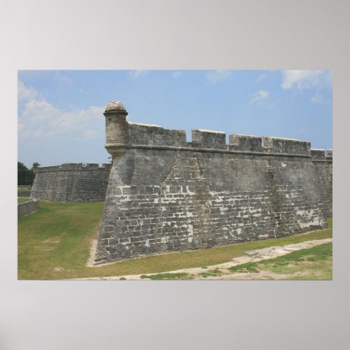Fort at St Augustine Corner view Poster