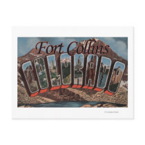 Fort Collins, Colorado - Large Letter Scenes Post Card