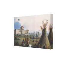 Fort Laramie, Sublette Fort, Fort William, Miller Canvas Prints