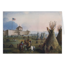 Fort Laramie, Sublette Fort, Fort William, Miller Greeting Cards