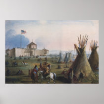 Fort Laramie, Sublette Fort, Fort William, Miller Posters