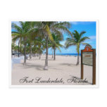 Fort Lauderdale Beach  Florida Post Card