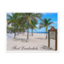 Fort Lauderdale Beach  Florida Post Card