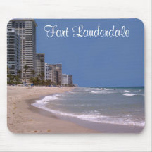 Fort Lauderdale Florida Ocean Beach Scene Mousepad