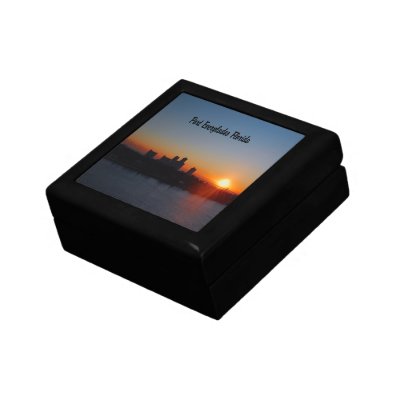Fort Lauderdale sunrise Trinket Boxes by lifejourneysimages