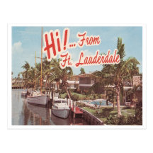 Fort Lauderdale vintage Carte Postale