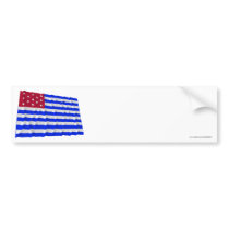 Fort Mercer Waving Flag Bumper Sticker