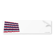 Fort Mifflin Waving Flag Bumper Stickers