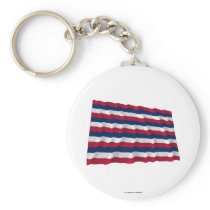 Fort Mifflin Waving Flag Key Chains