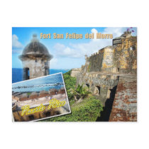 Fort San Felipe del Morro, Puerto Rico Postcard