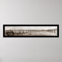 Fort Smith AR River Photo 1922 Posters
