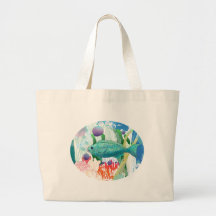 Fortnight Fish Tote Canvas Bag