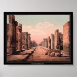Fortuna Street, Pompeii, Italy Print