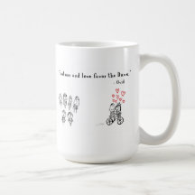 Fortune and love favour the Dave Coffee Mugs