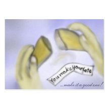 Fortune cookie business card
