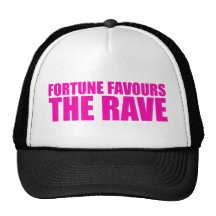fortune favours the rave trucker hat