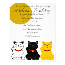 Fortune Kitties Invites