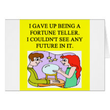 fortune teller greeting card