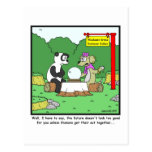 Fortune Teller: Panda cartoon Post Card