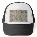 fossil background trucker hats