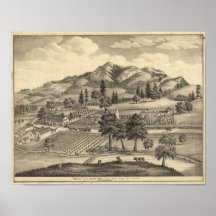Fossville Res of Clark Foss, Knights Valley Posters