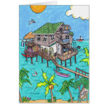 Foster's Bar and Grill Greeting Card