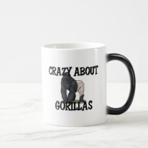 Fou au sujet des gorilles tasse à café