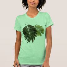 Fougères Leaved fines de relief T-shirt