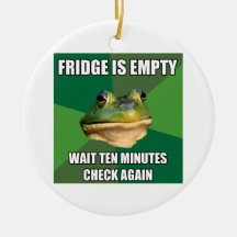 Foul Bachel Frog Empty Fridge Ornaments