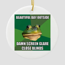 Foul Bachelor Frog Beautiful Day ornaments