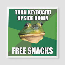 Foul Bachelor Frog Free Snscks magnets