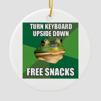Foul Bachelor Frog Free Snscks ornaments