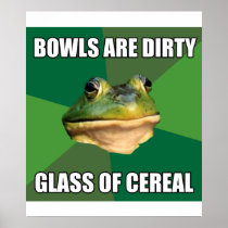 Foul Bachelor Frog Glass of Cereal