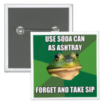 Foul Bachelor From Ashtray Can buttons