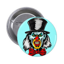 Foul Evil Clown Button