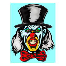 Foul Evil Clown Post Card