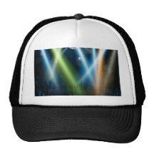 Foule de piste de danse de boule de miroir casquette de camionneur