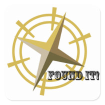 Found It! Square Stickers