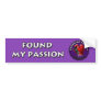 Found My Passion Bumper Sticker - Boxing